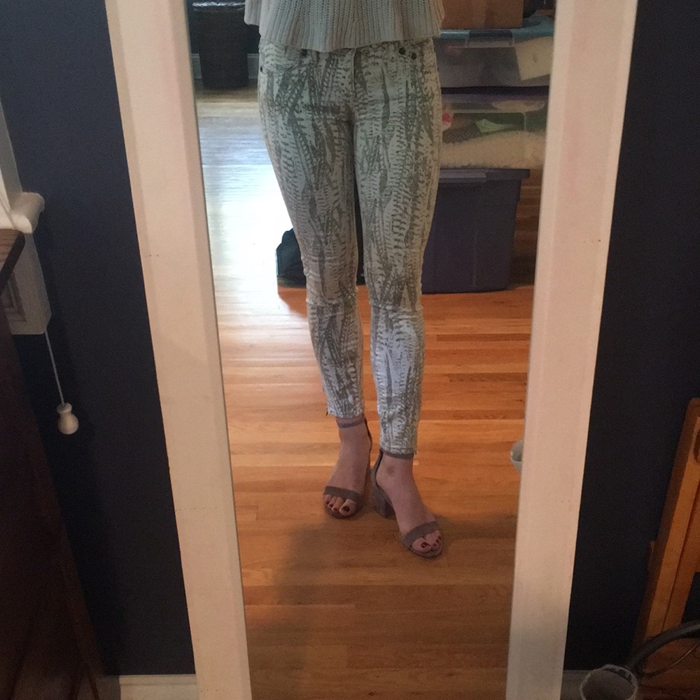 Free people patterned jeans